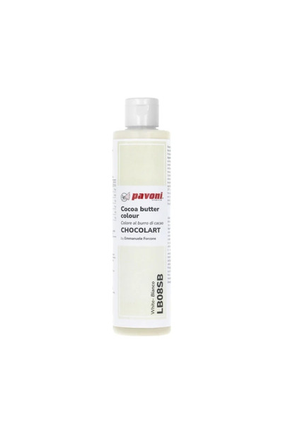 Pavoni Λευκό χρώμα με βάση το βούτυρο κακάο Chocolart LB08SB, χωρίς E171 και ...