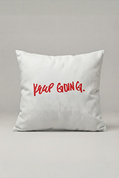 Generic Brand Keep Going Written Minimal Throw Pillow Cover 201 – Keep Going ...