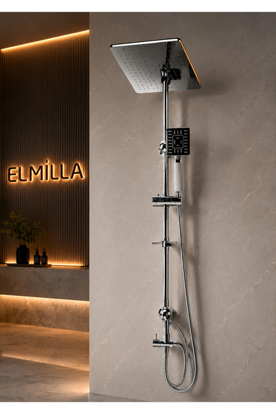 elmilla Premium Kalite Labirent Robot Özel Seri Lüx Tepe Yağmurlama Duş Seti