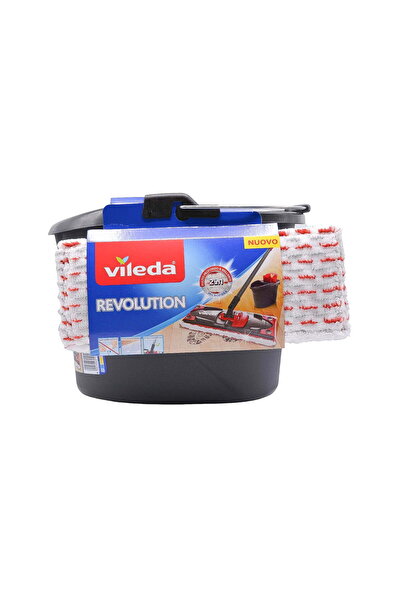 Vileda Super Revolution Mop Top Bottom Set , 3 Pieces, with Wringer, Microfiber