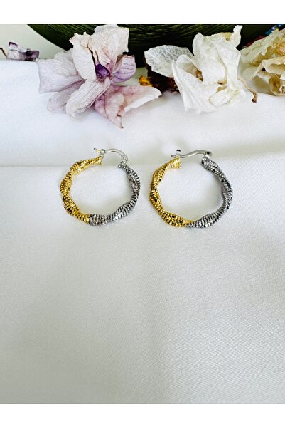 Serenite Collection Mix Screw Ring Earrings