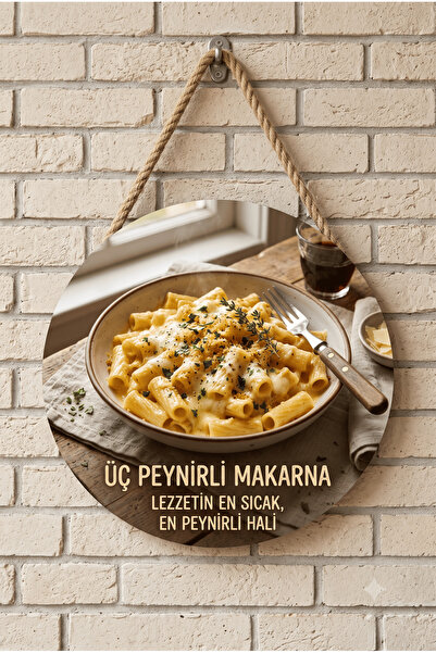 Mayeka Drveni zidni ukras u obliku paste sa tri vrsta sira za restorane, kafi...