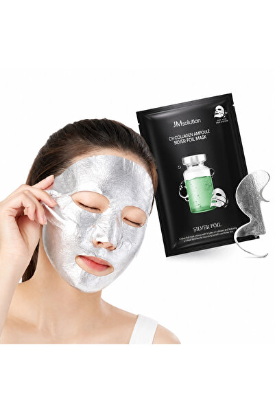 JMsolution C9 Centella Ampoule Silver Foil Mask Kutu 10 Adet × 35 ml