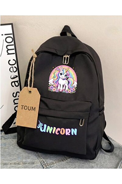 Touz Moda Unicorn Printed Girls' School, Classroom, Course Backpack