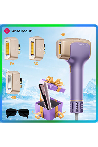 KINSEI BEAUTY جهاز إزالة الشعر بالليزر T36 مع تبريد HR BK FA NIR، مزيل شعر بد...
