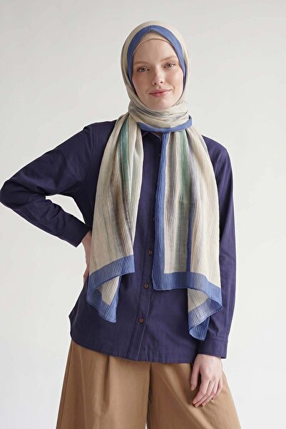 Levidor Saks Striped Muslin Shawl
