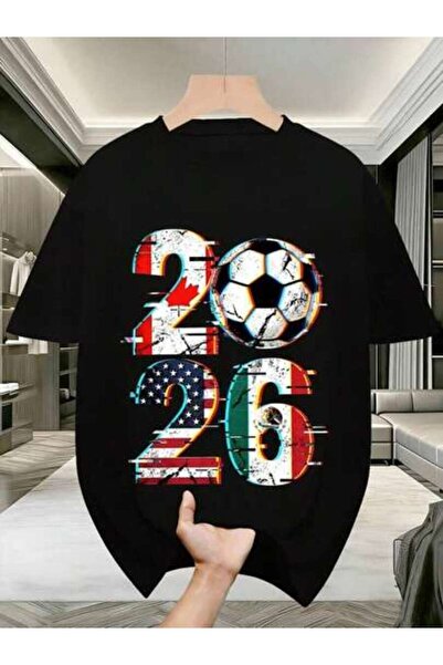 799 كأس كرة القدم. تي شيرت كاجوال ومرح بطباعة مميزة وأكمام قصيرة مع لمسة من أ...