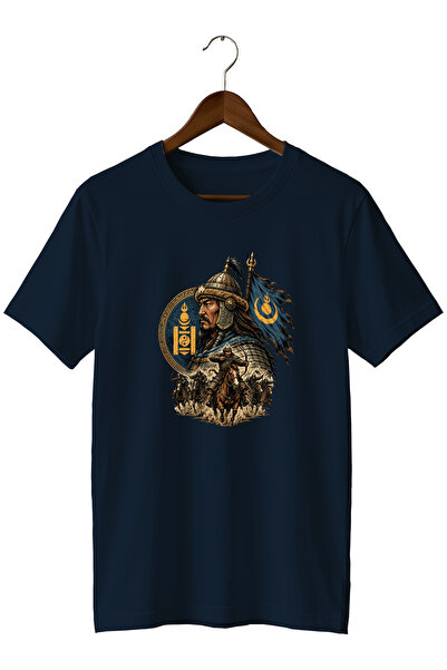 remonz Mongolian Empire Warrior Printed Unisex T-Shirt – Horse-Armed Army and...