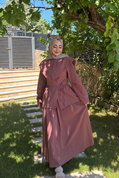 Raneel Kazançlı Alışveriş Women's Skirt with Elastic Scallop Trim, Stylish Su...
