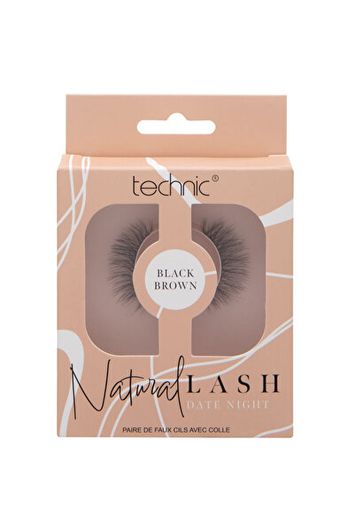 TECHNIC Gene False Lash Date Night Black Brown cu Adeziv Inclus – Aspect și E...