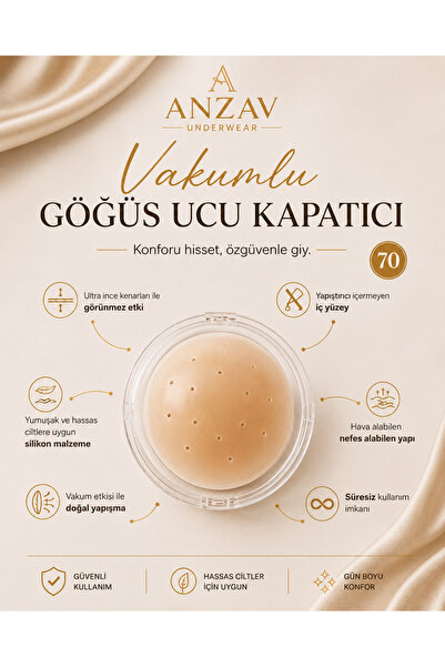 AV ANZAV 1574 Sutien transparent pentru femei, cu acoperire pentru mameloane,...