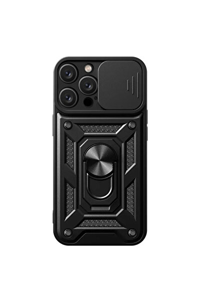OEM Калъф с ринг, съвместим с iPhone 14 Pro, Удароустойчив, силиконов, полика...