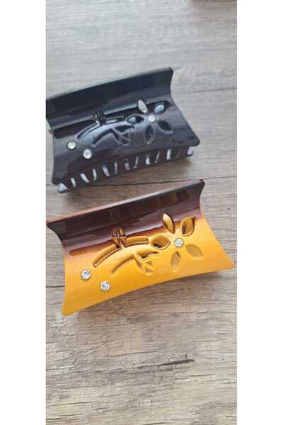 QUANDİON Stone-Encrusted Antique Colored Clasp with Clamps