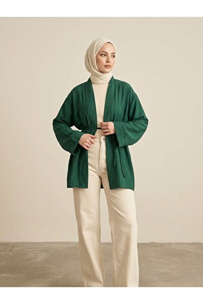 Naknaku Strawberry Cardigan-Emerald Green