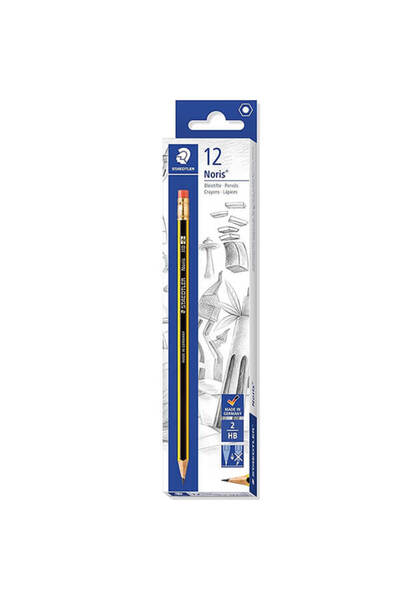 OEM STAEDTLER NORIS ΜΟΛΥΒΙ ΞΥΛΙΝΟ HB 12τεμ. - (ΓΟΜΑ)