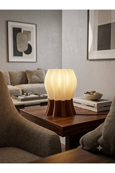 Kıvrımlı Gece Lambası - Minimalist Dekoratif Masa Üstü Aydınlatma
