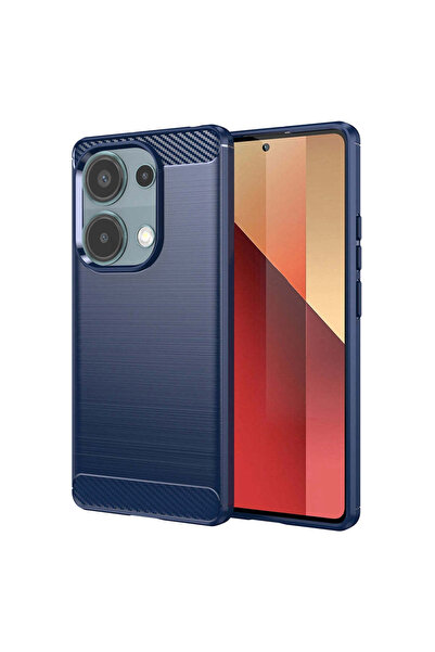 Techsuit Калъф за Xiaomi Redmi Note 13 Pro 4G, карбонов силикон, син - син