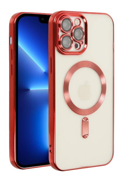 New Face Aconcept iPhone 13 Pro Case Kross Magneticsafe Cover (180112) - Red