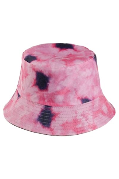 ivokid Pălărie tip găleată fucsia, negru, tie-dye pentru femei