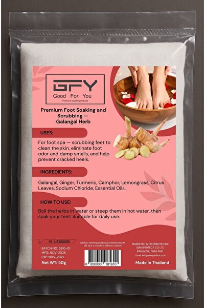 caris gold ae GFY Premium Foot Soaking and Scrubbing 50g – Galangal Herb
