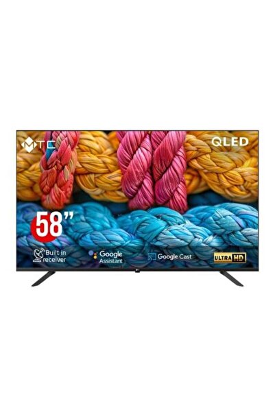 MTC 58-inch QLED Smart TV with UHD Quality and Google System QMT58UH700GO-UHD