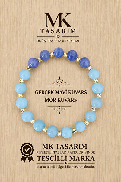 MK tasarım True Blue Quartz Purple Quartz Bracelet Mk.7000.847- Comfort-Peace...