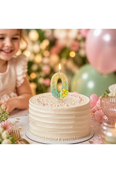 Miki & Miki Simli Pasta Mumu Doğum günü mum 0 yaş Balon Konsept