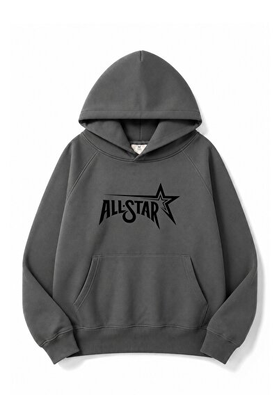 Boi Unisex Φούτερ Μπάσκετ Allstar Κορυφαίας Ποιότητας Χοντρό Χειμερινό Φούτερ...