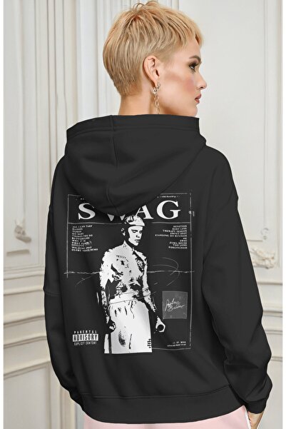SEVBANO Justin Bieber Swag Singer Στάμπα στην πλάτη Unisex Oversize Premium H...