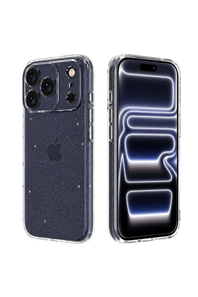 Techsuit Case for iPhone 17 Pro, SparkleSkin Series, transparent - transparent