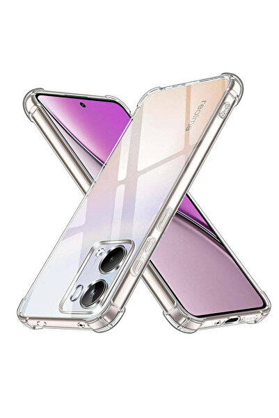 Techsuit Husă pentru Realme P3 5G, din silicon transparent, rezistentă la șoc...