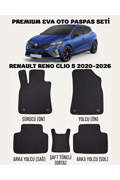FEYZA OTO RENAULT RENO CLİO 5 SERİSİ 2020 - 2026 ARASI ARACA ÖZEL EVA PASPAS ...