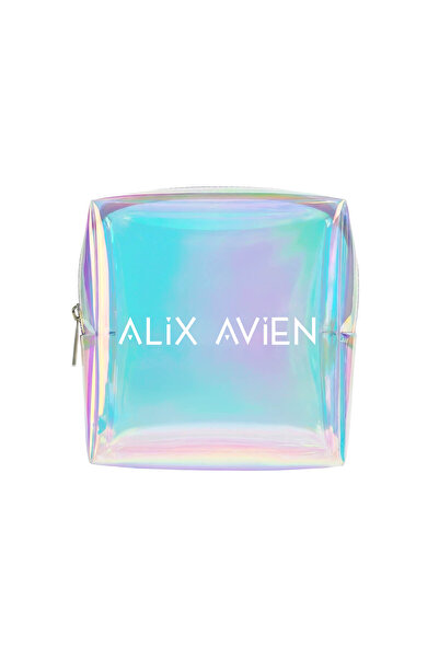 Alix Avien Kare Hologramlı Makyaj Çantası - Square Cosmetic Bag