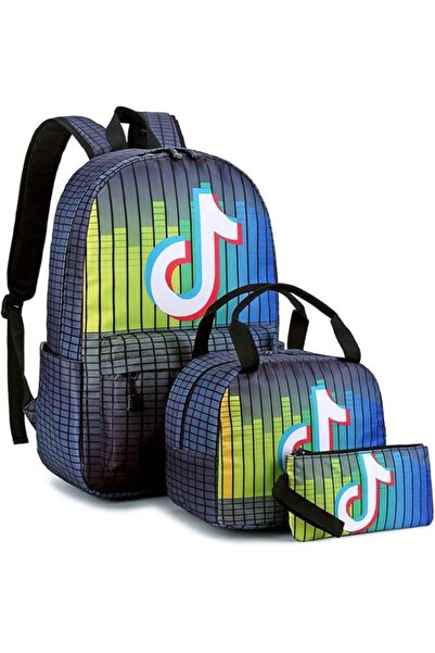 Blackstone School bag Set of 3 Waterproof Nylon Teen Boys/Girls Book Bag Midd...
