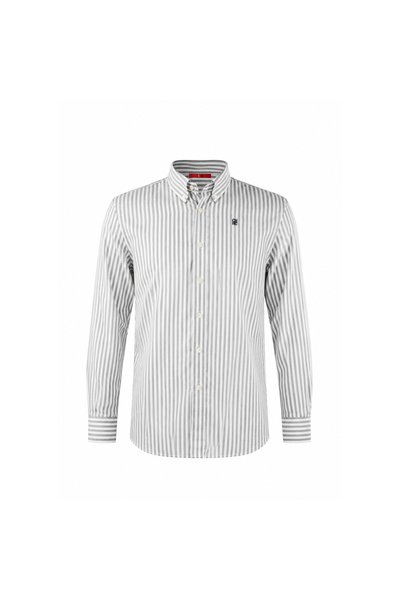 CHHC 2026 New Striped Texture Solid Color Men's Shirt Dignified Work Best Sty...