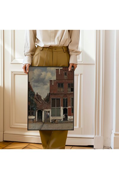 Pegziz Pictura „Miculă stradă” de Johannes Vermeer |   Peisaj stradal olandez...