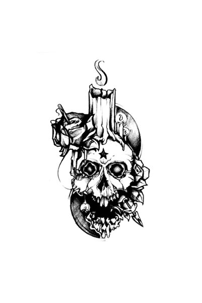 FlashTattoosRomania Tatuaj Temporar, Tatuaje Flash România, Lumânarea Morții,...