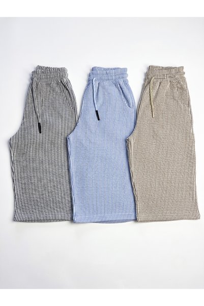 Minik Motion Boys' 3-Pack Waterway Fabric Relaxed Fit Capri Set
