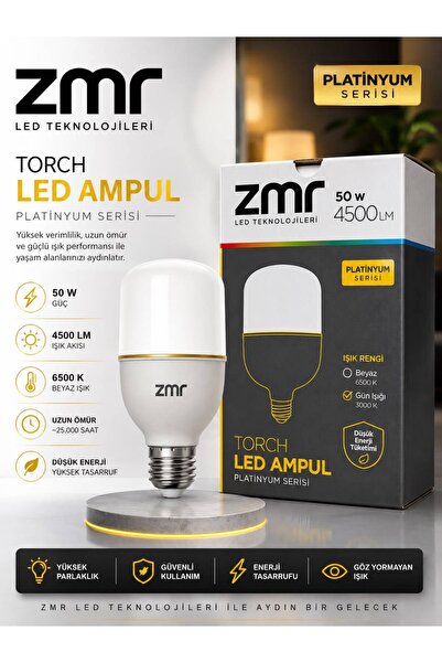 ZMR GÜN IŞIĞI TORCH LED AMPUL 50 W E-27-PLATİNUM SERİSİ