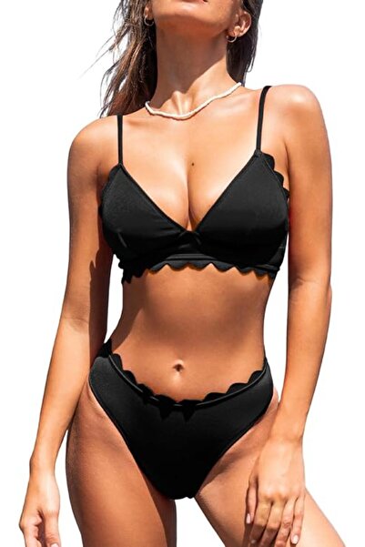 Dotail Costum de baie din două piese pentru femei, închidere cu șnur, mărimea...