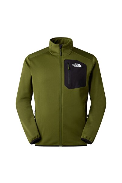 THE NORTH FACE Jachetă fleece cu fermoar integral Crest pentru bărbați, verde...
