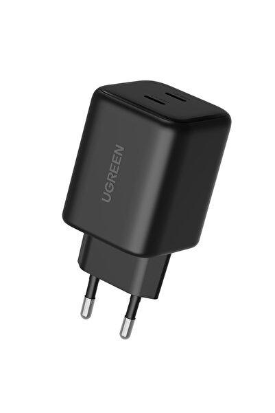 Ugreen - Wall Charger X526 (65058) - 2x USB-C, GaN, Fast Charger, 45W - Black...
