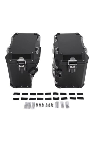 EVO MOTORS Комплект алуминиеви странични куфари (горен и долен) 48л за BMW GS...