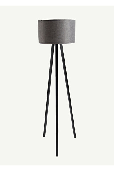Bella Maison Peggy Demonte Tripod Lambader Gri-Siyah (36x36x140 cm)