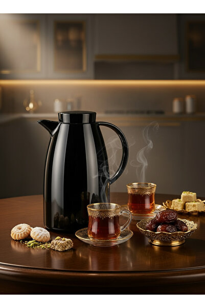 ALMEDYAF Luxury Glossy Nickel Vacuum Flask 1L | Premium Hot & Cold Insulated ...