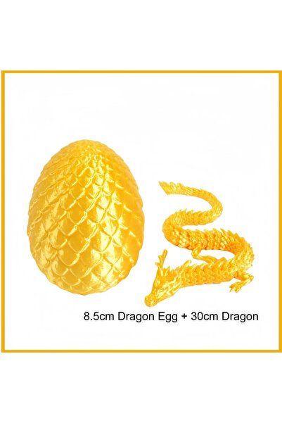 Choice1 Gold 3D Mini Chinese Dragon Surprise Egg Movable Tabletop Decoration ...