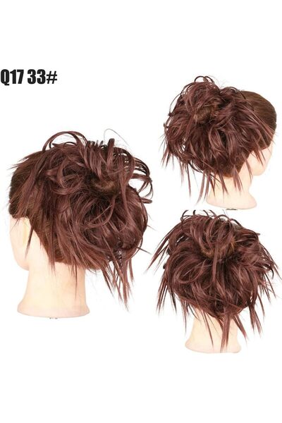 Estelle Messy Cocktail Bun hair bun hair bang hair extension elastic hair ban...