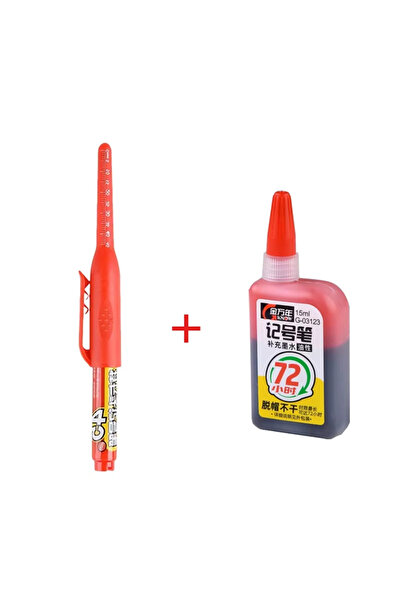 Choice9 red-1pen 1ink 45mm Waterproof Deep Hole Marker Pens Long Nib Head Car...