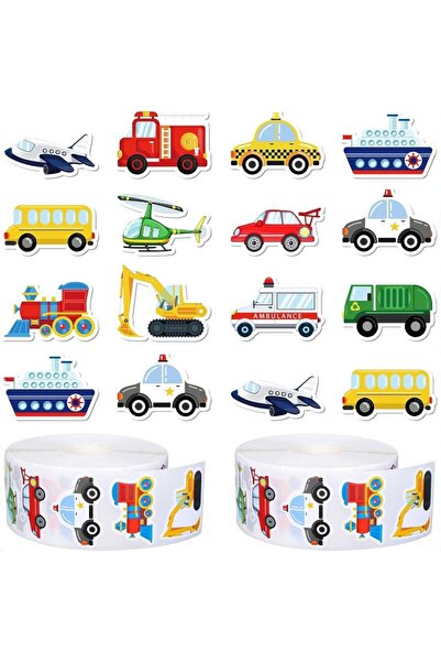 Choice H1058-3cm 500 Pcs Truck Stickers Roll Car Stickers for Boys Girls Mens...