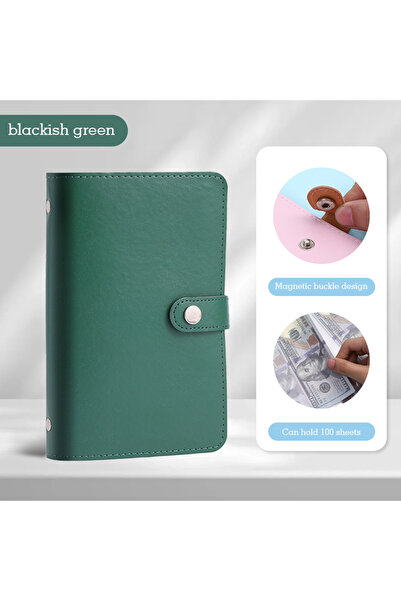 Choice6 green 100Envelopes Money Saving Reusable Challeng Saving Money Notebo...
